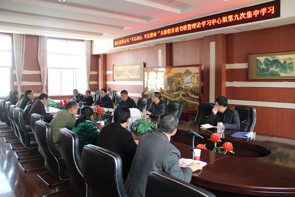 隴運集團公司黨委召開“不忘初心、牢記使命”主題教育讀書班暨理論學(xué)習(xí)中心組第九次集中學(xué)習(xí)（擴大）會議